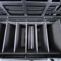 Transporte de plástico duro de seguridad de espuma EVA 55 Tv Flight Case Monitor Flight Case Extraíble Desktop Computer Flight Case