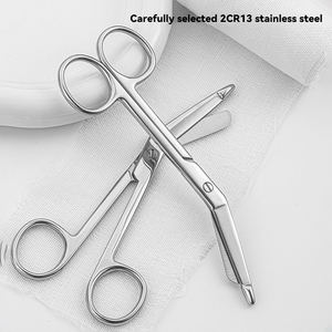 Tijeras <span class=keywords><strong>para</strong></span> Vendajes Médicos de Acero Inoxidable 2Cr13 de Grado Industrial de Alta Calidad, con Borde Dentado, Ecológicas - Product Image 6