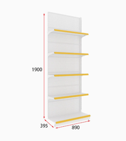 Étagères de présentation pour pharmacie Jia Chuang, rayonnages gondole en acier couleur personnalisée, étagère de rangement pour magasin de vente au détail médical