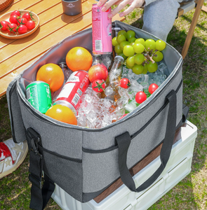 Sac isotherme à bandoulière grande capacité en tissu Oxford épais et imperméable, option personnalisable, <span class=keywords><strong>doublure</strong></span> <span class=keywords><strong>thermique</strong></span> pour pique-nique - Product Image 2