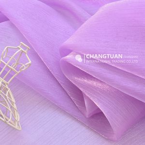 <span class=keywords><strong>Tela</strong></span> de Organza Plisada de Poliéster al <span class=keywords><strong>por</strong></span> Mayor, <span class=keywords><strong>Tela</strong></span> de Organza Arrugada Iridiscente para Vestidos de Fiesta - Product Image 5