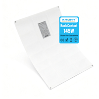 Panel solar monocristalino flexible y curvable AHONY eGo S de 145W con 25.8% de alta eficiencia para caravanas, barcos y techos marinos.