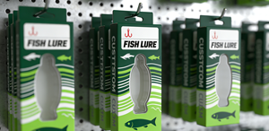 Caja de Plástico Transparente Reciclable con Impresión Personalizada y Base de Cartón Impreso para Señuelos de Pesca - Product Image 5