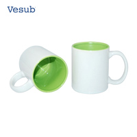 Mug en céramique de qualité supérieure à prix avantageux, 11 oz, en grès écologique, pour sublimation personnalisée, presse à chaud