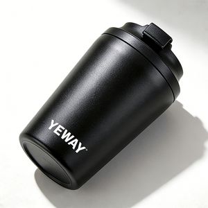 Mug à café de bureau en acier inoxydable à double paroi isolé sous vide, anti-fuite, 12 oz, avec logo personnalisé - Product Image 4