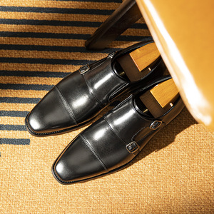 Premium Top Layer Cowhide Comfortable Breathable Business Formal Genuine Leather Slip-On Men's Suit Shoes <b>Support</b> Wholesale - Product Image 3