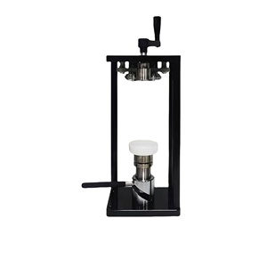 Machine de scellage manuelle rotative pour canettes en PET, plastique, aluminium, boissons gazeuses, café, bière, thé à bulles - Product Image 1