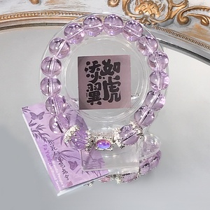 Pulsera de cuentas cuadradas de resina acrílica y lucita, estilo <span class=keywords><strong>Xiaohongshu</strong></span>, fresca y dulce, accesorio de mano para niños y estudiantes, regalo al por mayor - Product Image 3