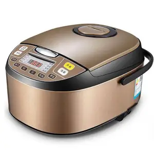 National Brand High Pressure 5 Liter 10 Cups Crispy Digital Rice Cooker 5L Silver Crest Multipurpose Mini Rice Cooker With Gs