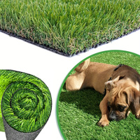 Gazon synthétique pour décoration murale, tapis de gazon artificiel avec base en TPR blanche pour jardin, parc, salle de sport
