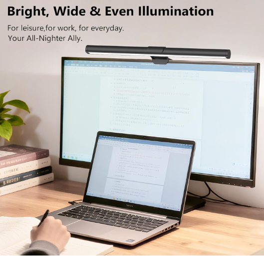 Monitor Light Bar, 19.7-inch LED Computer Light Strip with Ultra-Wide Illumination, 3 Adjustable Color Temperatures for Home