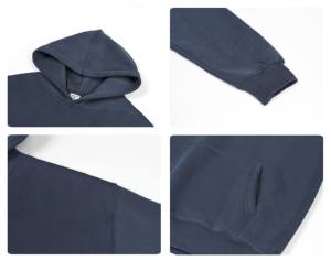 Sudadera con capucha extragrande de algodón polar grueso con estampado animal, impermeable, estilo hip hop, personalizada, básica, streetwear, sin cordón - Product Image 4