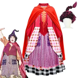 LZH-Disfraz Retro Medieval de bruja para niños, para fiesta de Halloween, disfraces de Carnaval para niñas, vestidos de María