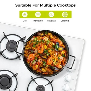 Poêle <span class=keywords><strong>à</strong></span> <span class=keywords><strong>paella</strong></span> profonde en émail d'Espagne 20/22/24/26/30/32/34/36/38/40cm Poêle <span class=keywords><strong>à</strong></span> fruits de mer en acier au carbone Poêle <span class=keywords><strong>à</strong></span> <span class=keywords><strong>paella</strong></span> sans bâton - Product Image 6