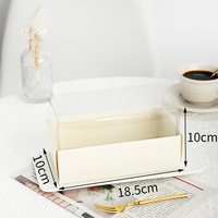Boîtes de papier pâtisserie gâteau blanc de haute qualité avec fenêtre boîte de papier d'emballage sandwich gâteau