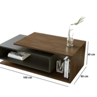 Ensemble de canapé avec table basse de style moderne, plateau en bois blanc réglable en hauteur, pour salon, meubles de maison