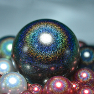 Perla estrella fantasía colorido plástico imitación perla agujero recto DIY joyería accesorios cuentas sueltas acrílico sólido cuentas - Product Image 3