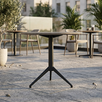 Base de table en métal Wekis, fer, acier inoxydable, finition par transfert thermique, pour restaurant, café, mobilier de salle à manger