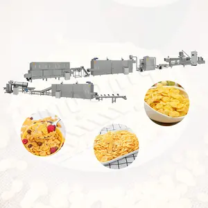 MYONLY Maquina Para Fabricar Chips de maíz Planta de fabricación Tornillo doble Máquina de extrusión de copos de maíz Precio