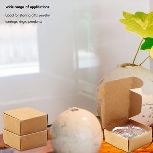 Boîtes en papier personnalisées, boîtes cadeaux brunes, petites boîtes en carton, boîtes pour <span class=keywords><strong>bijoux</strong></span>, savons faits <span class=keywords><strong>maison</strong></span>, boîtes d'expédition pour petites entreprises, artisanat - Product Image 2