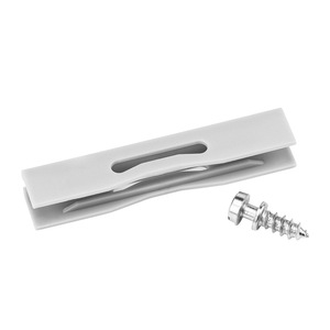 Conector de ranura oculta de plástico gris para estantes deslizantes, para paneles de madera de gabinetes, fácil instalación - Product Image 1