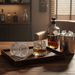 Nuovo Design Creativo 2025: Bicchiere da Whisky in Stile Vintage da 190ml con Incisioni, Bicchiere Rotante per <span class=keywords><strong>Brandy</strong></span> e Liquori - Product Image 3