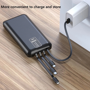 Regalo promozionale Ultra sottile Mini centrale elettrica portatile 20000mAh Power Bank con cavo Micro USB incorporato - Product Image 5