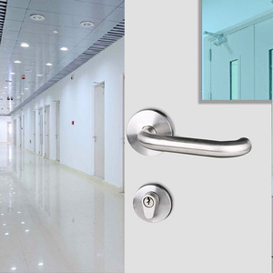 <b>Fire</b> Door Lock Set Stainless Steel Brass Core Durable For <b>Fire</b> Doors Corridor Doors Pipe Shaft Doors - Product Image 2