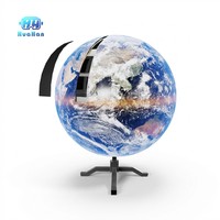 Pantalla LED Esférica 3D Impermeable P2.5 para Exteriores, Pantalla LED Publicitaria Esférica Personalizada de 360 Grados y 1.5 Metros de Diámetro