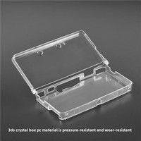Étui en cristal pour Nintendo 3DS Coque transparente en PC Matériau transparent Housse de protection pour console de jeu 3DS