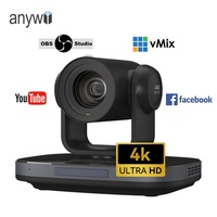 Caméra PTZ Anywii OEM 4K 60FPS SDI avec zoom optique 20X, suivi automatique IA, système de conférence audio pour événements et églises