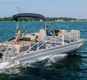 Bateaux pontons <span class=keywords><strong>de</strong></span> luxe en aluminium pour loisirs et fêtes, vente chaude OEM ODM OBM à bas <span class=keywords><strong>prix</strong></span> - Product Image 3