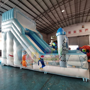 Tobogán inflable navideño para niños, castillo hinchable para esquiar en invierno, tobogán inflable para exteriores. - Product Image 3