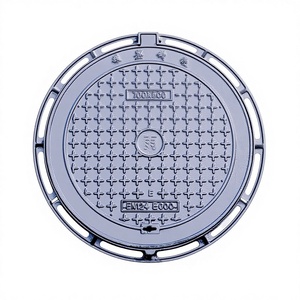 Couvercle de <span class=keywords><strong>regard</strong></span> en <span class=keywords><strong>fonte</strong></span> ductile robuste, formes ronde et carrée, pour eaux pluviales et eaux usées, couvercle Sandwell EN124 - Product Image 1
