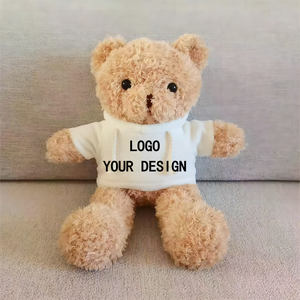 ของที่ระลึกรับปริญญาของบริษัทราคาถูกของขวัญ30cm กับตุ๊กตาหมีสีขาวเสื้อยืดโลโก้ที่กำหนดเองตุ๊กตาหมี - Product Image 2
