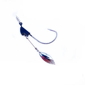 En gros, Jigheads de pêche en métal de haute qualité avec hameçons Flash Swimmer de qualité, système de verrouillage à ressort, tête de jig avec lame et Underspin en plomb - Product Image 5