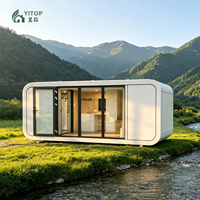 Maisonnette préfabriquée portable personnalisée de 20 pieds et 40 pieds, type capsule, maison-conteneur, maison-conteneur à deux étages, designs OEM