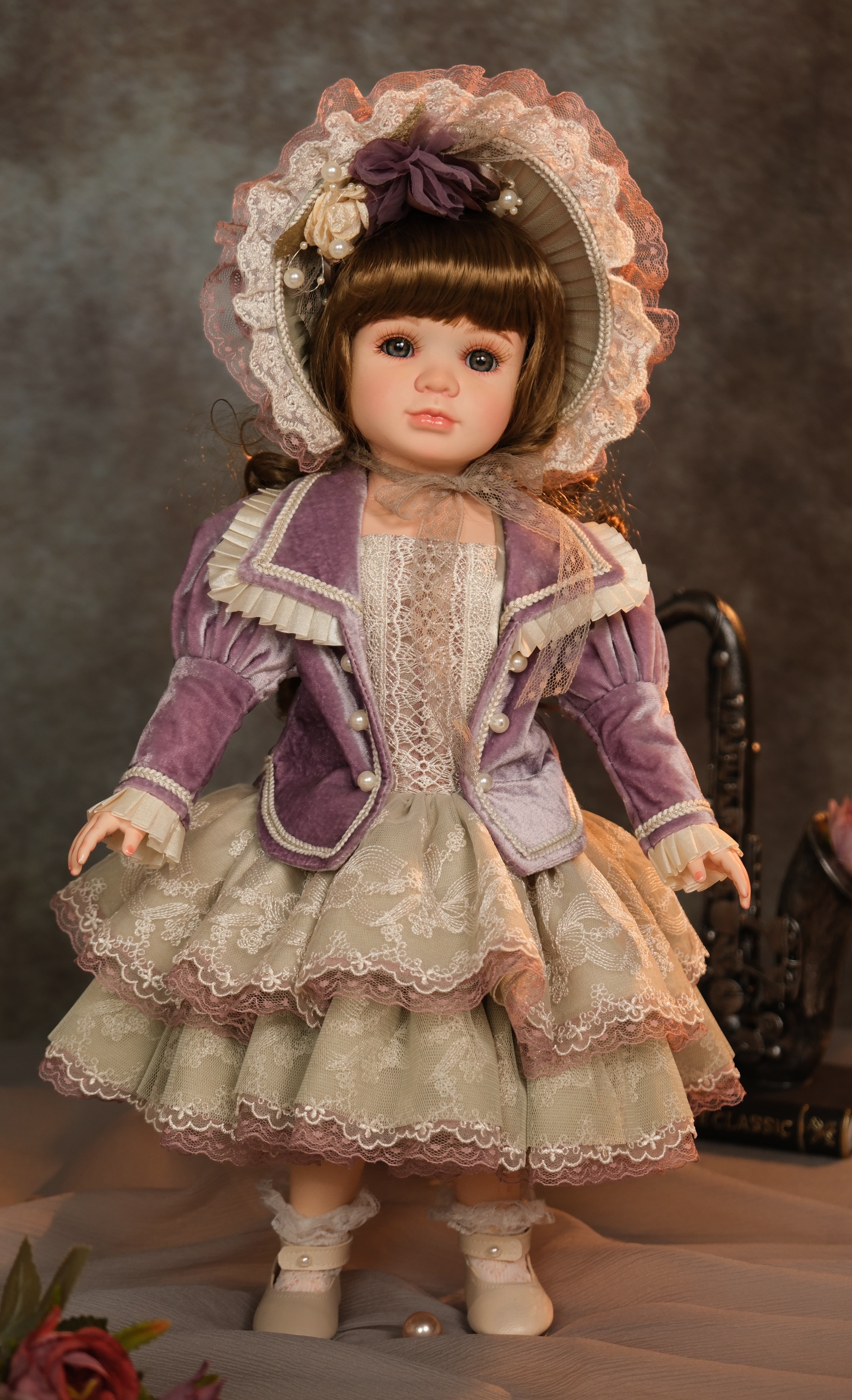 muñeca de porcelana de 18 pulgadas 8