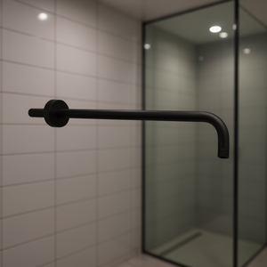 Braccio Doccia Rotondo Nero Opaco 40 Cm - Product Image 3