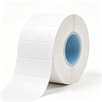 Étiquettes vierges personnalisées Haoxuan, autocollants adhésifs blancs en PP imperméables, découpés à la forme pour l'impression automatique d'étiquettes
