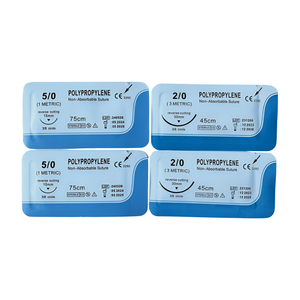 Monofilament vòng cơ thể kim không hấp thụ Polypropylene khâu phẫu thuật lụa đôi kim cho vật nuôi tùy chỉnh - Product Image 1
