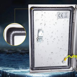 Stainless Steel <b>Electrical</b> Enclosure 16 X 12 8 Inch IP66 <b>Waterproof</b> Distribution <b>Box</b> With Mounting Plate for Outdoor Use D0100HA - Product Image 6