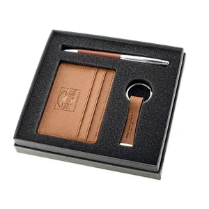 Wholesale Gift Set For Men Pen Keychain Card Holder Promotional Corporate Business Gift Items With Logo