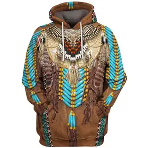 Wholesale Indian 3D Print African Kitenge Designs Hoodie For Men Hip Hop Sweatshirts