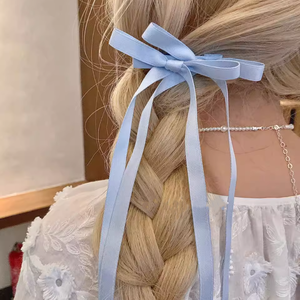 ใหม่<span class=keywords><strong>เกาหลี</strong></span>ออกแบบแฟชั่นผู้หญิงเด็กผู้หญิง<span class=keywords><strong>ยาว</strong></span>พู่แถบคาดศีรษะคลิปผม<span class=keywords><strong>น่า</strong></span><span class=keywords><strong>รัก</strong></span>ที่มีสีสันริบบิ้นโบว์คลิป<span class=keywords><strong>ผม</strong></span> - Product Image 5