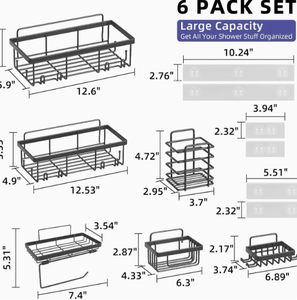 Nuevo Estante de Esquina Moderno de Hierro Forjado para Baño, Soporte para Jabón sin Perforaciones, Estante de Almacenamiento para Gel de Ducha para Apartamentos y Hoteles - Product Image 5