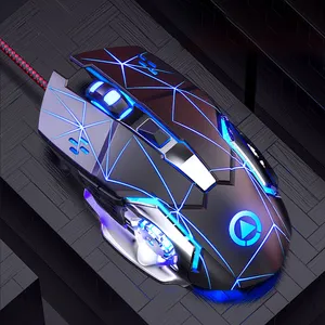 WSY Hot Gaming Mouse Benutzer definiertes Logo Drahtlos Wiederauf ladbare USB Silent LED Bunte Lichter Maus Wireless