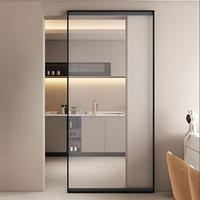 Portes coulissantes extérieures de style américain moderne, portes encastrées en aluminium et verre, isolation acoustique, portes encastrées pour l'intérieur des maisons