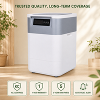 Composteur Électrique Microbien pour Déchets Alimentaires 5kg, Lot Quotidien, Fermentation 40°C, Inodore, Engrais Organique, Machine de Cuisine Domestique