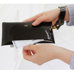 Metal laser passport <b>holder</b>/<b>document</b> organizer, Korean style colorful square wallet, Instagram-worthy travel organizer for - Product Image 2